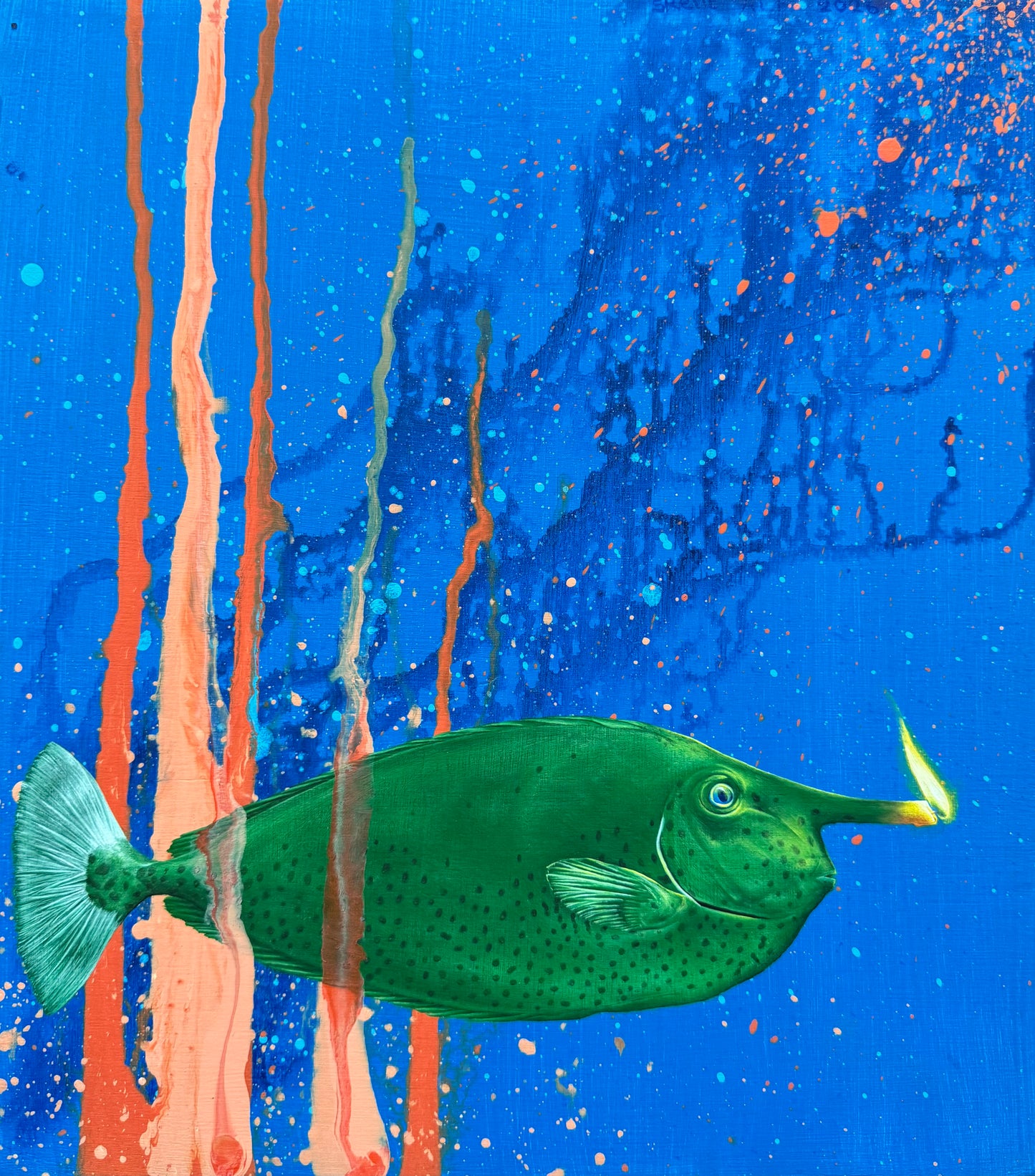 Poisson licorne pyroluminescent