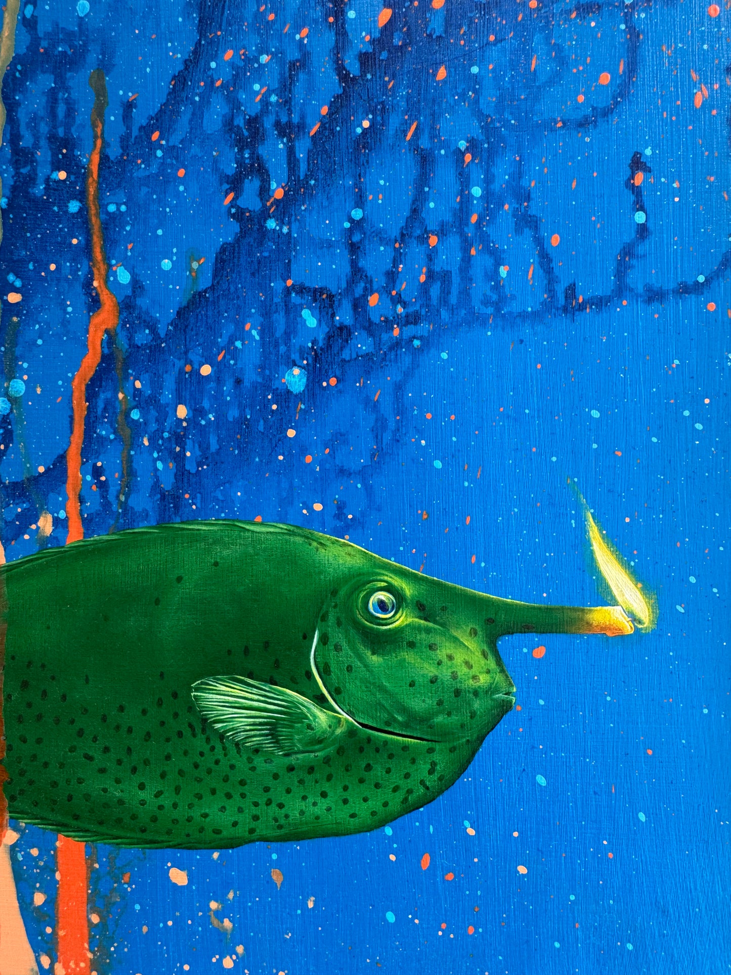 Poisson licorne pyroluminescent