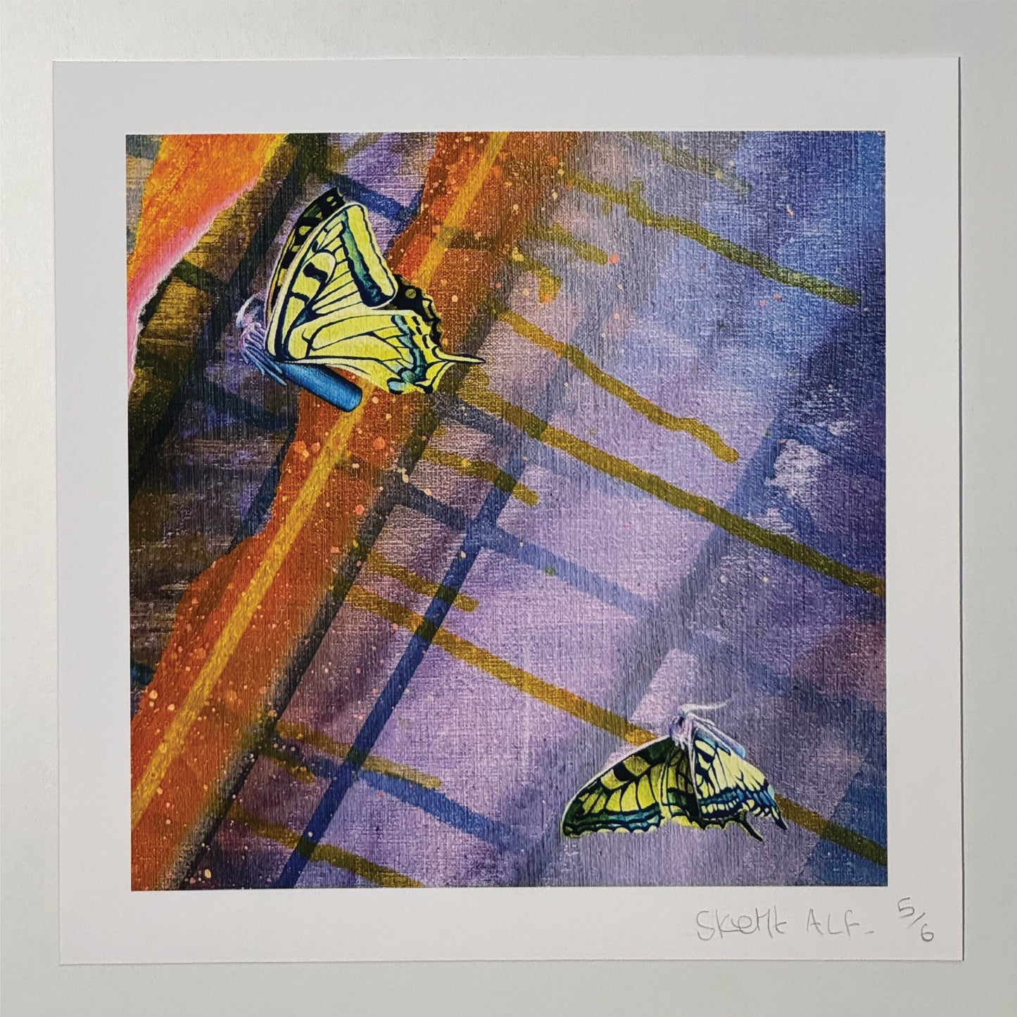 Papillons pyroluminescent